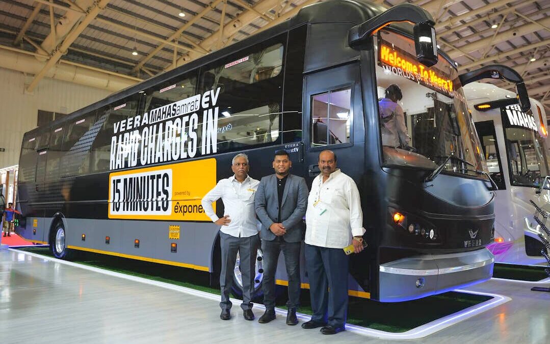 Exponent Energy, Veera Vahana Launch World’s 1st 15-Min Charging Intercity Bus